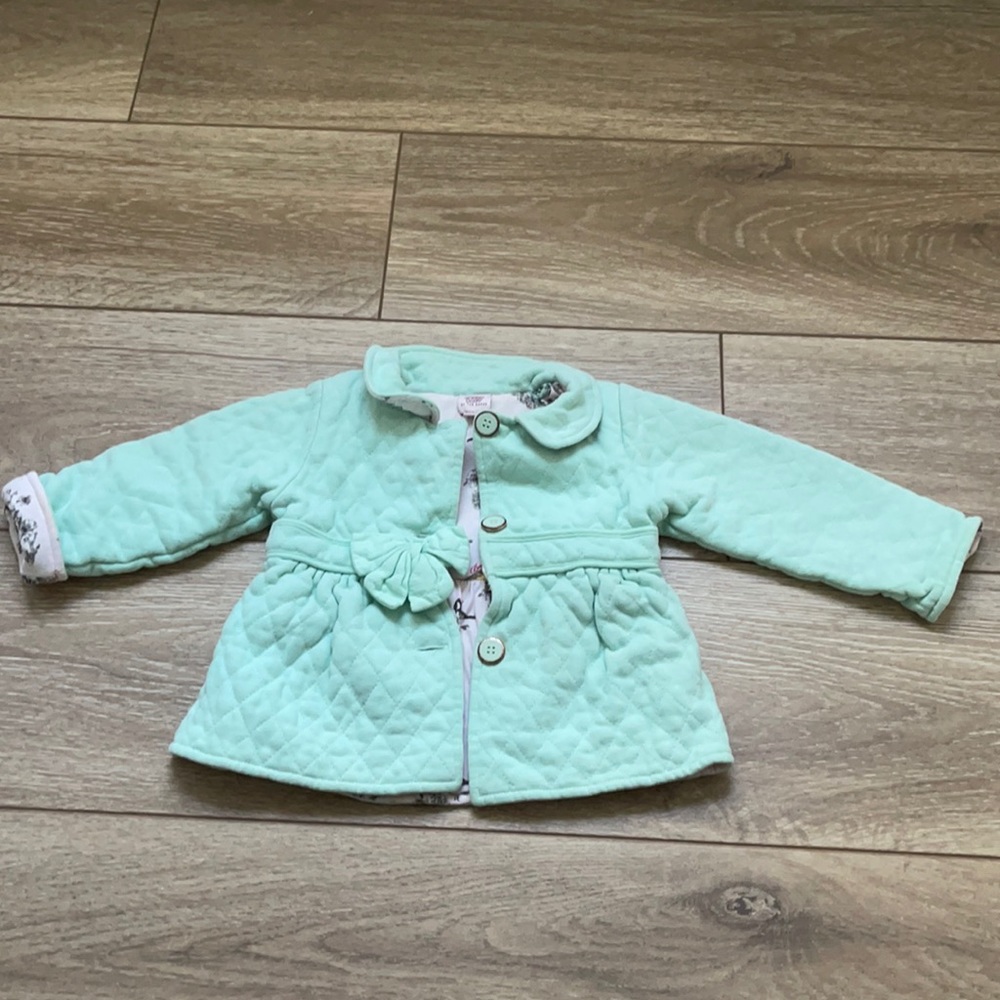 Baker Baby by Ted Baker 9-12 months mint jacket with beautiful design lining